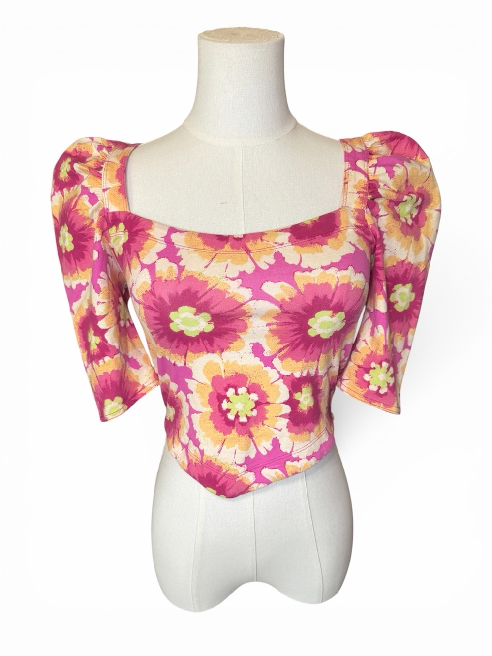 Free People Give Me More Top In Pop Combo - Picture 2 of 9